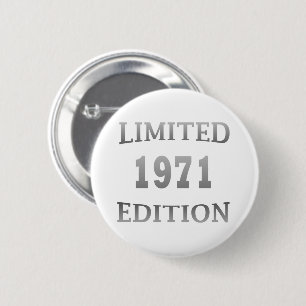 Badge Rond 5 Cm Né en 1971 fête d'anniversaire