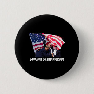 Badge Rond 5 Cm Ne jamais abandonner Tee
