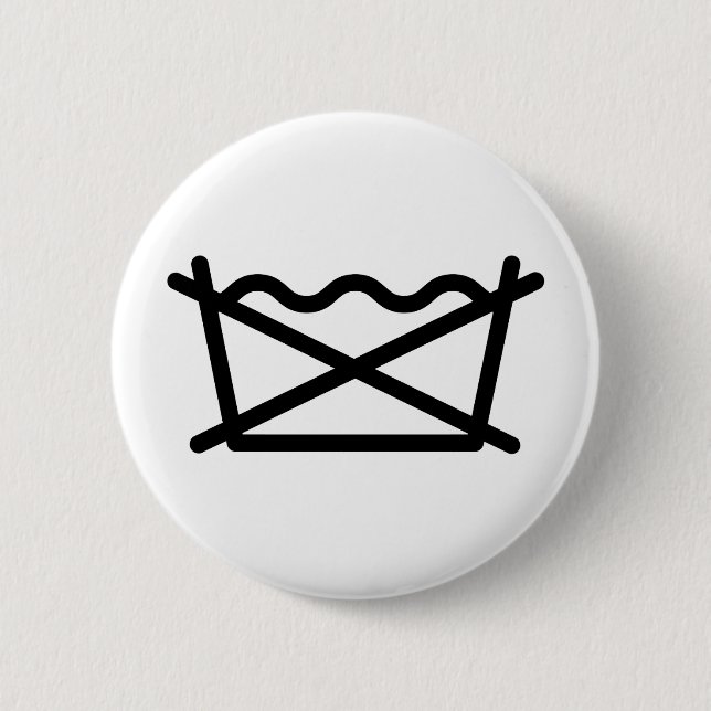 BADGE ROND 5 CM NE LAVEZ PAS ! (Devant)