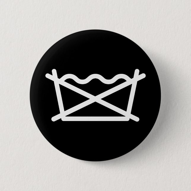 BADGE ROND 5 CM NE LAVEZ PAS ! (Devant)