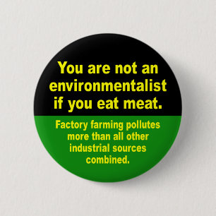 Badge Rond 5 Cm ne mangez pas de la viande