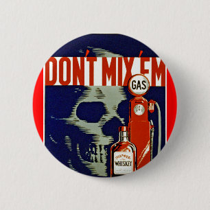 Badge Rond 5 Cm Ne mélangez pas Em