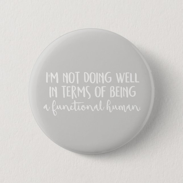 Badge Rond 5 Cm Ne pas faire l'insigne bon (Devant)