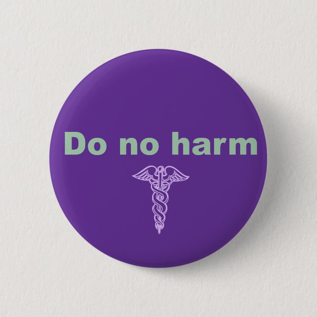 Badge Rond 5 Cm Ne pas nuire (Devant)