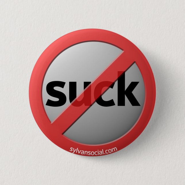 Badge Rond 5 Cm Ne sucez pas les boutons (Devant)