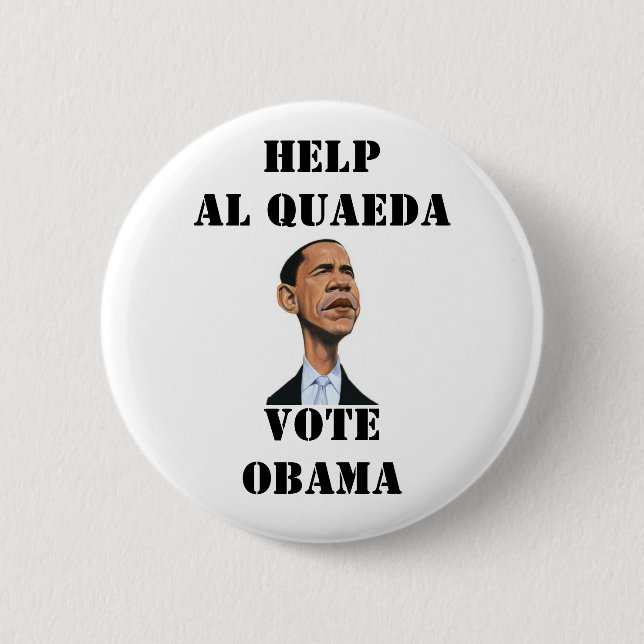 BADGE ROND 5 CM NE VOTEZ PAS POUR OBAMA (Devant)