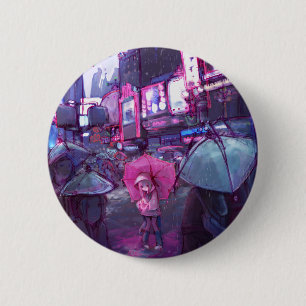 Badge Rond 5 Cm Néo- bouton de New York