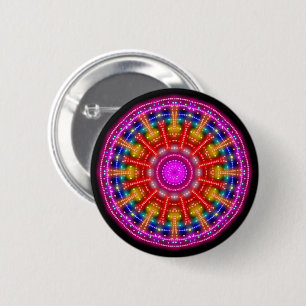 Badge Rond 5 Cm Neon Medallion