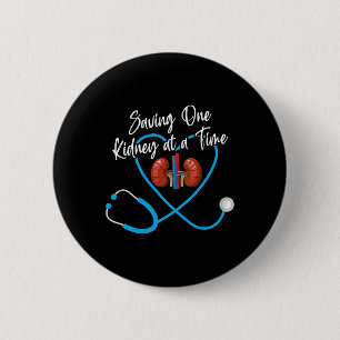 Badge Rond 5 Cm Néphrologie infirmière Maladie rénale Insuffisance
