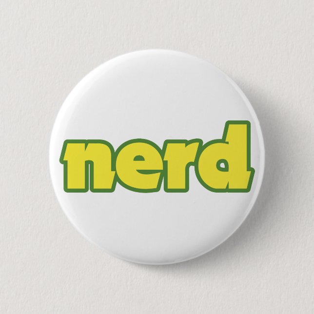 Badge Rond 5 Cm Nerd (Devant)