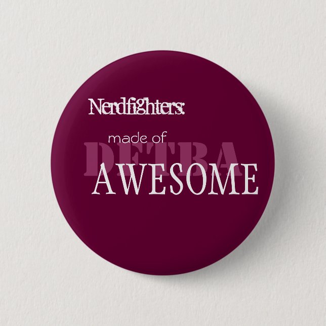 Badge Rond 5 Cm Nerdfighter a fait d'impressionnant - Cust… - (Devant)