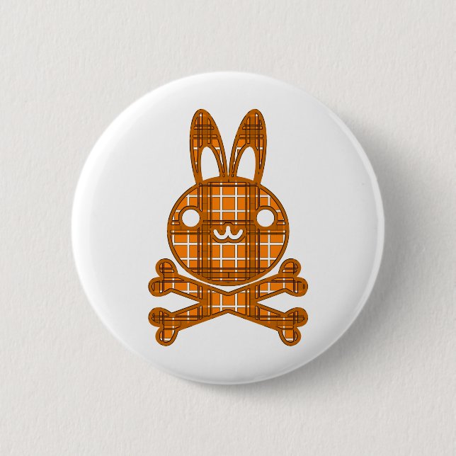 Badge Rond 5 Cm Nerf de boeuf (lapin) (Devant)