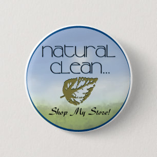 Badge Rond 5 Cm Nettoyage naturel