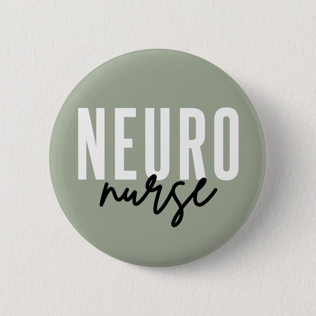 Badge Rond 5 Cm Neuro Nurse Neuroscience infirmières cadeaux d'app (Devant)