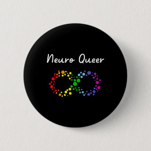 Badge Rond 5 Cm Neuro Queer ! Gay pride Lgbtq ! Autisti