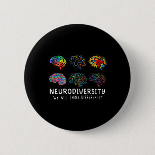 Badge Rond 5 Cm Neurodiversité Nous Pensons Tous Différemment Cern