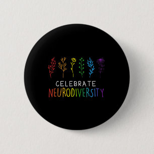 Badge Rond 5 Cm Neurodiversité Sensibilisation sur l'autisme en sa