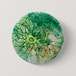 Badge Rond 5 Cm Neurone - bouton et Pin