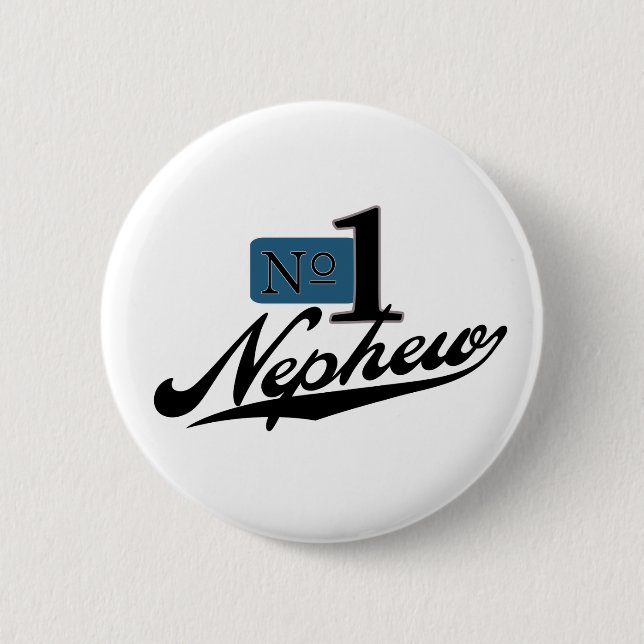 Badge Rond 5 Cm Neveu du numéro un (Devant)