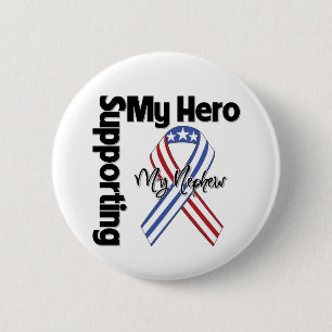 Badge Rond 5 Cm Neveu - militaires soutenant mon héros