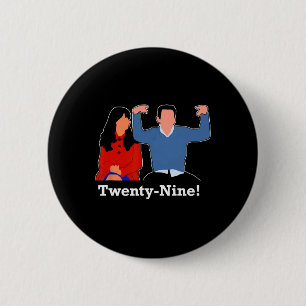 Badge Rond 5 Cm New Girl 29 J'ai des sentiments pour vingt-neuf Jo