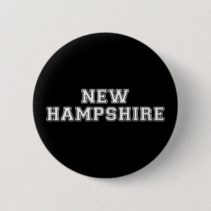 Badge Rond 5 Cm New Hampshire