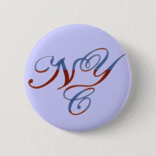 BADGE ROND 5 CM NEW YORK
