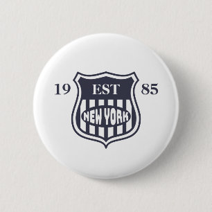 Badge Rond 5 Cm New York