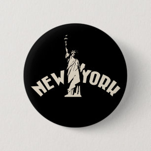 Badge Rond 5 Cm New York