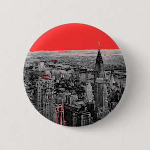 Badge Rond 5 Cm New York