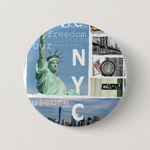 Badge Rond 5 Cm New York City Nyc