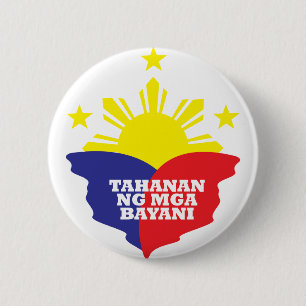 Badge Rond 5 Cm NG Mga Bayani de Tahanan
