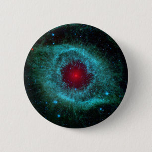 Badge Rond 5 Cm NGC 7293 L'Helix Nebula NASA