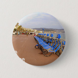 Badge Rond 5 Cm Nice France #1