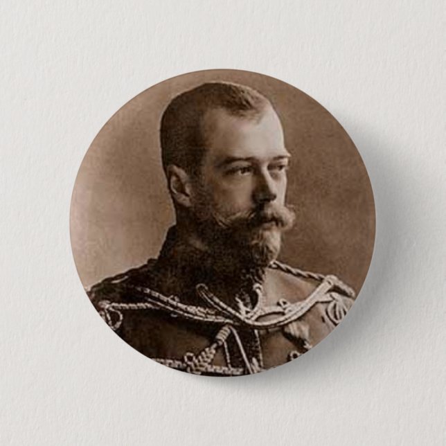 Badge Rond 5 Cm Nicholas II (Devant)