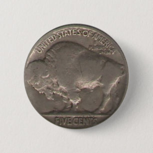 Badge Rond 5 Cm Nickel de Buffalo