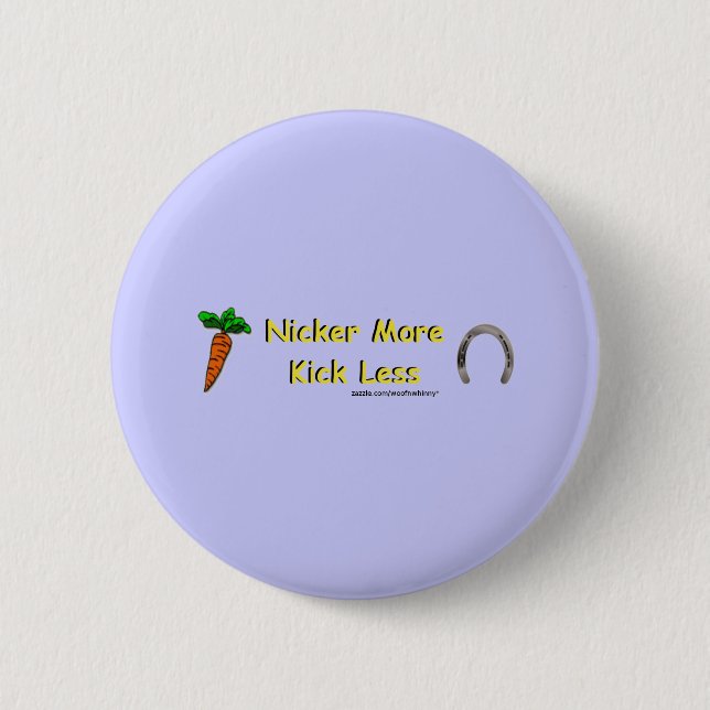 Badge Rond 5 Cm Nicker Plus, Moins (Devant)