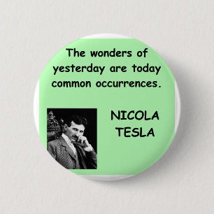 Badge Rond 5 Cm Nicola Tesla