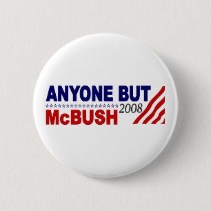 Badge Rond 5 Cm N'importe qui mais Mcbush