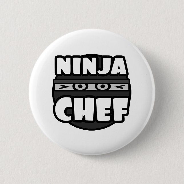 Badge Rond 5 Cm Ninja Chef (Devant)