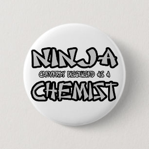 Badge Rond 5 Cm Ninja...chimiste