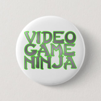 Badge Rond 5 Cm NINJA de JEU VIDÉO (vert)