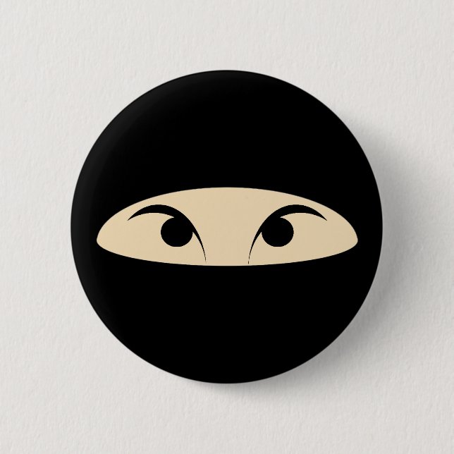 Badge Rond 5 Cm Ninja font face (Devant)