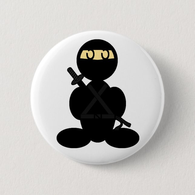Badge Rond 5 Cm Ninja (simple) (Devant)