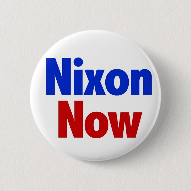Badge Rond 5 Cm Nixon maintenant (Devant)