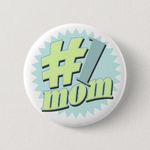 Badge Rond 5 Cm No. 1 Fête de la mère