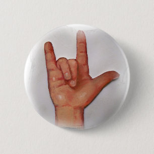 BADGE ROND 5 CM NO. 3 D'ASL JE T'AIME