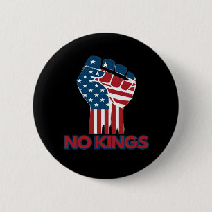 Badge Rond 5 Cm No Kings Anti Classic Retro Style