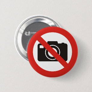 Badge Rond 5 Cm No Photos Allowed