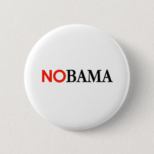 Badge Rond 5 Cm NOBAMA/ANTI-OBAMA - customisé